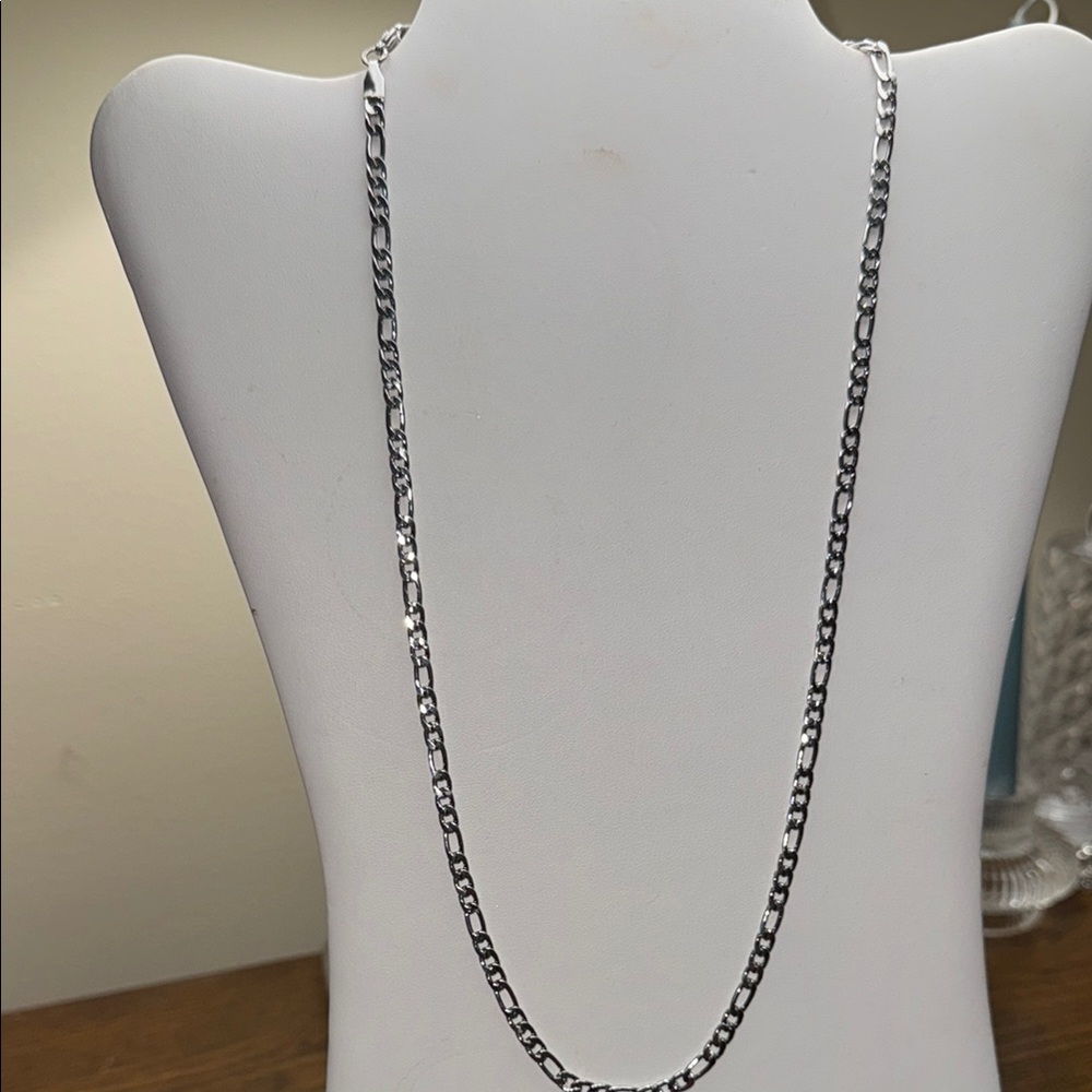 STAINLESS STEEL NECKLACE, 24” LONG